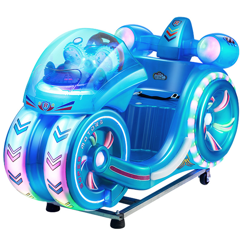 Picture of New electric rocking car manufacturers carton coin-operated children space flying motorcycle rocking machine baby household toy car
