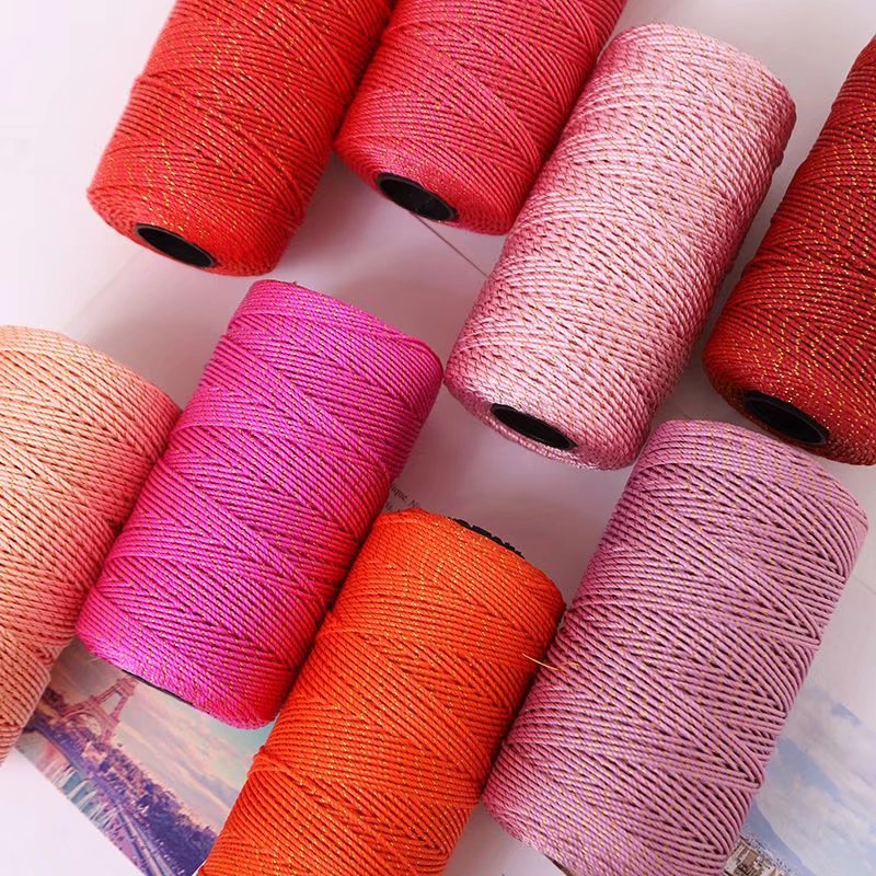 100g three-strand nylon thread twisted thread hooked hat shoe thread car seat ice silk wool wholesale