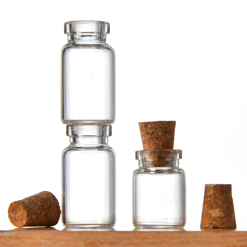 Picture of 13 Cork Stopper Glass Bottles Agarwood Incense Bottle Pill Bottle Drift Bottle Wishing Bottle Flower Tea Dispensing Bottle Candy Bottle