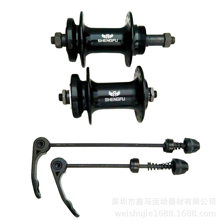 Mountain bike rotary bearing flower drum aluminum alloy Pelin rotary front and rear 32/36 hole black axle skin accessories