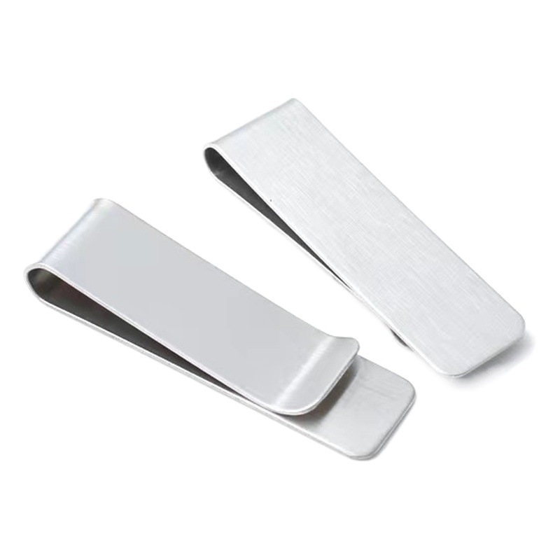 Creative fashion stainless steel money clip banknote coin clip multi-functional bill clip can be printed LOGO