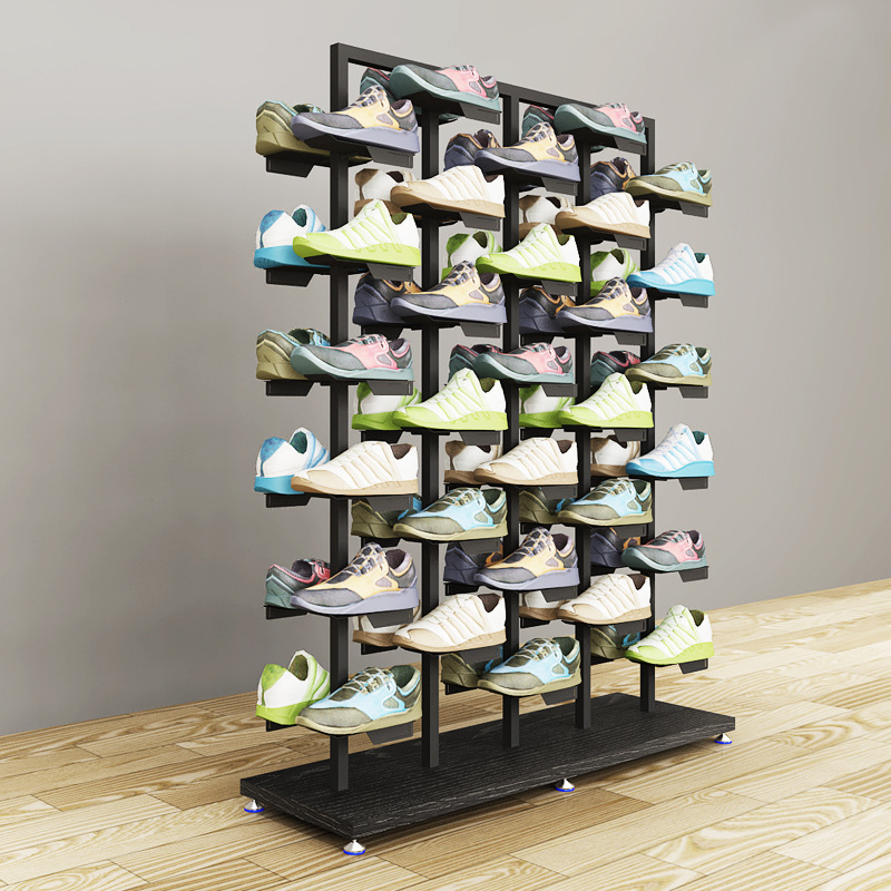 Picture of Five-Pole Medium Size Rack Shoes Rack Clothing Store Display Rack Nakajima Clothing Display Rack Shoes Store Shoes Display Rack Shoes