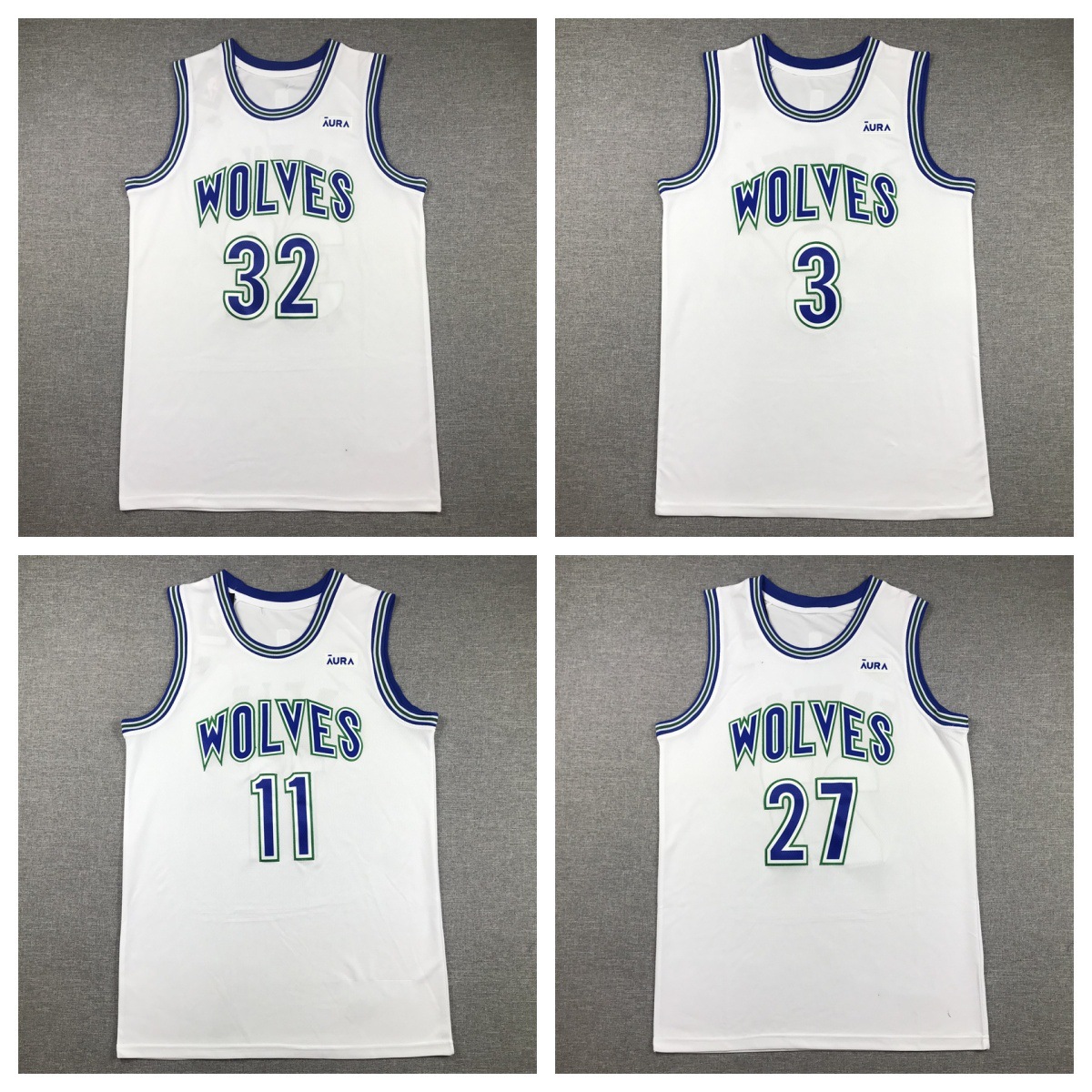 Embroidered basketball jersey Timberwolves No. 5 Edwards basketball jersey Timberwolves Jersey