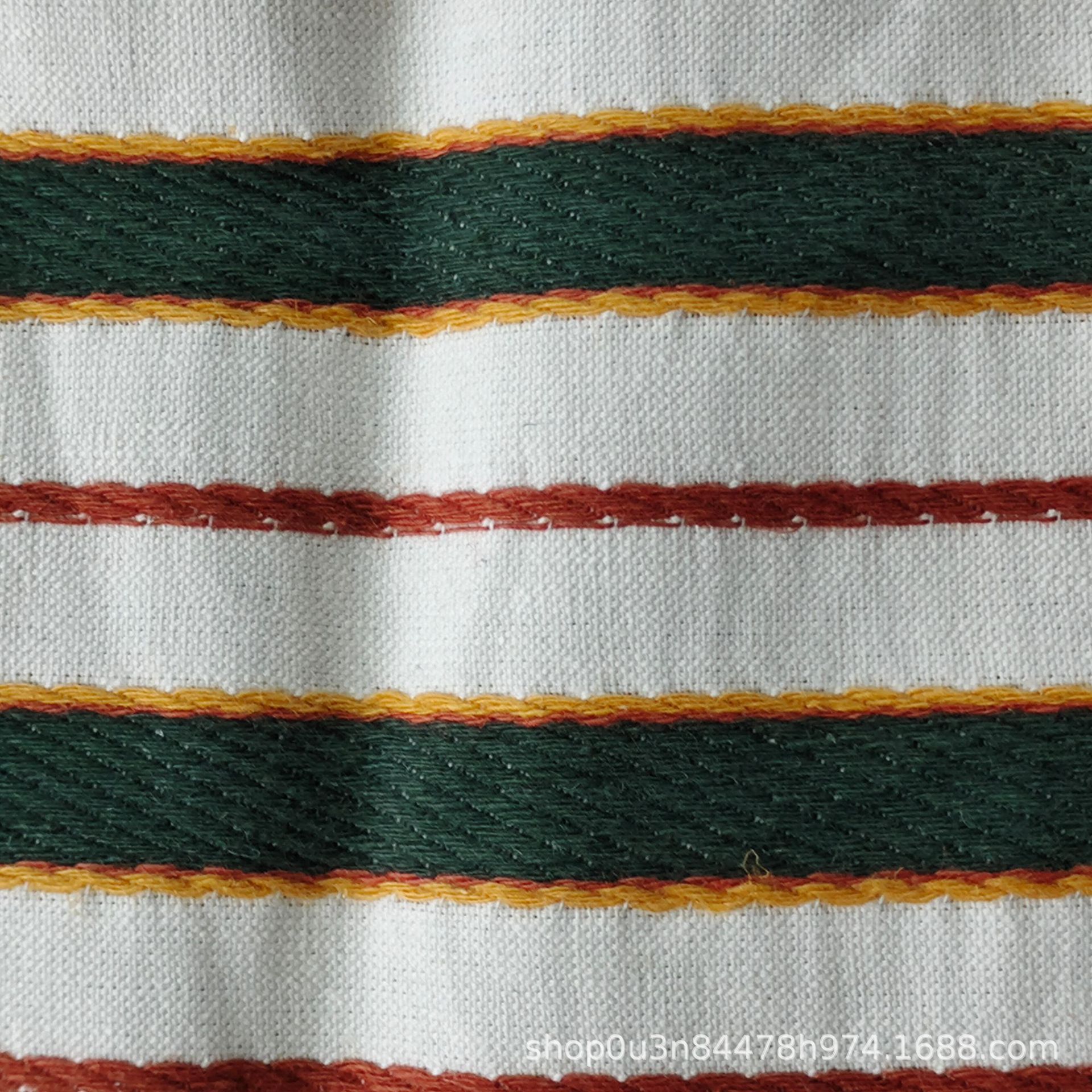 Picture of Linen Cotton Stripesd Jacquard Sofa Fabric Cotton Linen High Density Home Textile Fabric Linen Cotton Blanket Cloth
