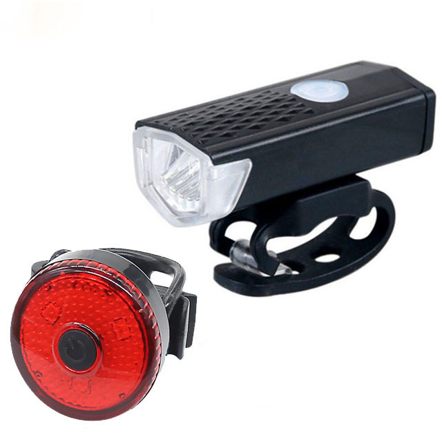 Picture of 2255 bicycle headlight cross-border USB charging three-speed adjustable night riding headlight taillight suit bicycle equipment