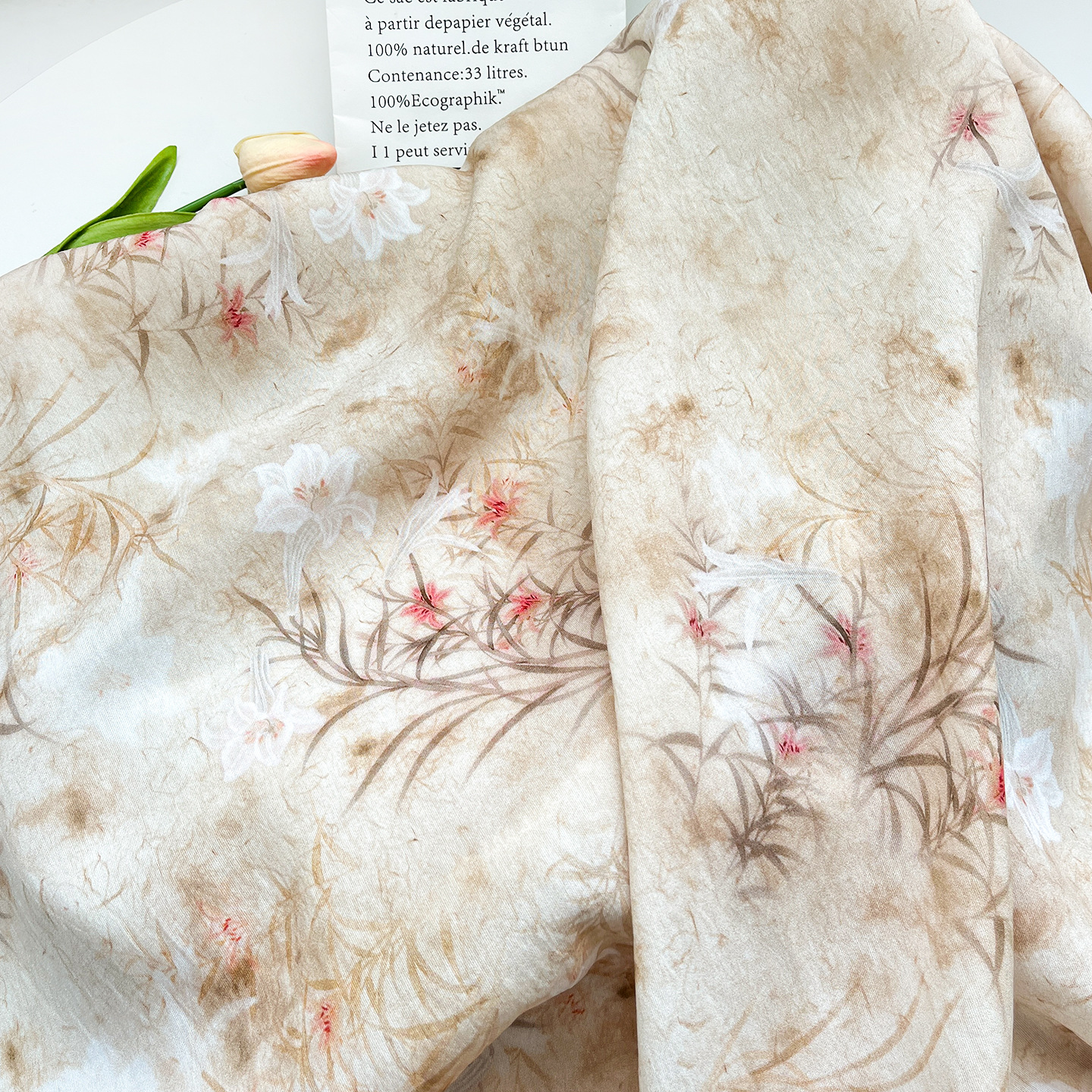 Iris Brocade Cotton Fabric New Chinese Digital Printed Fabric Chinese Style Cheongsam Dress Top Hanfu Fabric