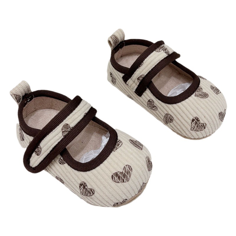 Manufacturer Direct Supply Korean Version Autumn Baby Toddler Shoes with Soft Soles, Non-Slip Indoor Shoes for Baby Girls before Learning to Walk, 2023 New Model