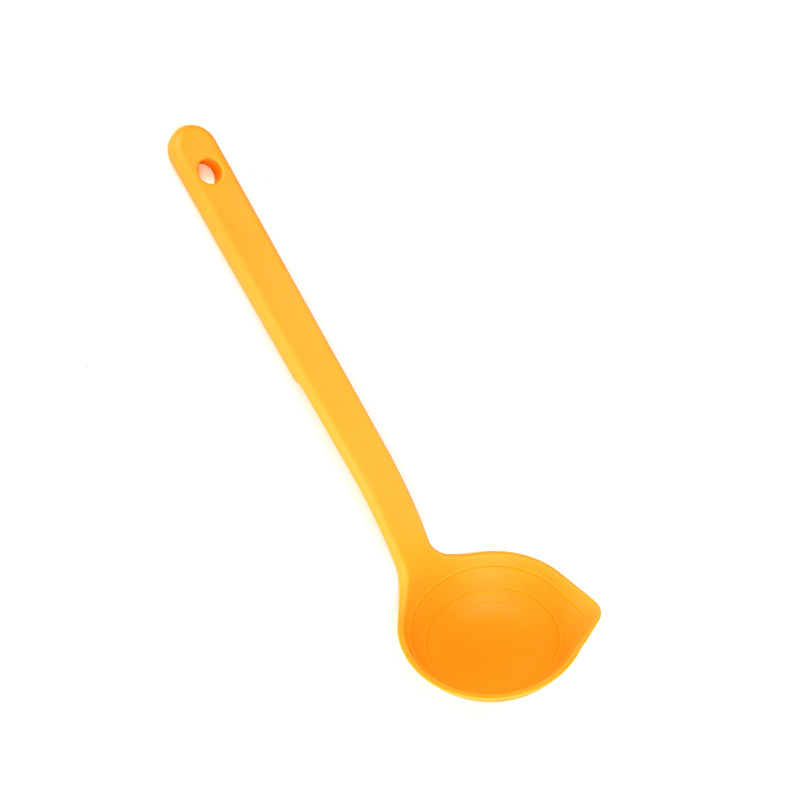 Picture of Japanese-style measurable porridge spoon plastic long handle rice spoon with diversion Port heat-resistant cooking spoon