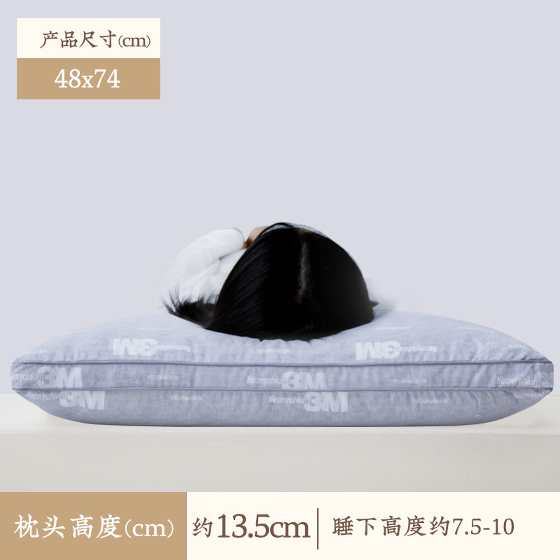 Picture of Yuanmeng Pillow Moisture-Absorbing, Dry and Breathable Pillow Single Single Pack Pillow Core Wholesale Delivery Neck Protector Soft Side Sleeping