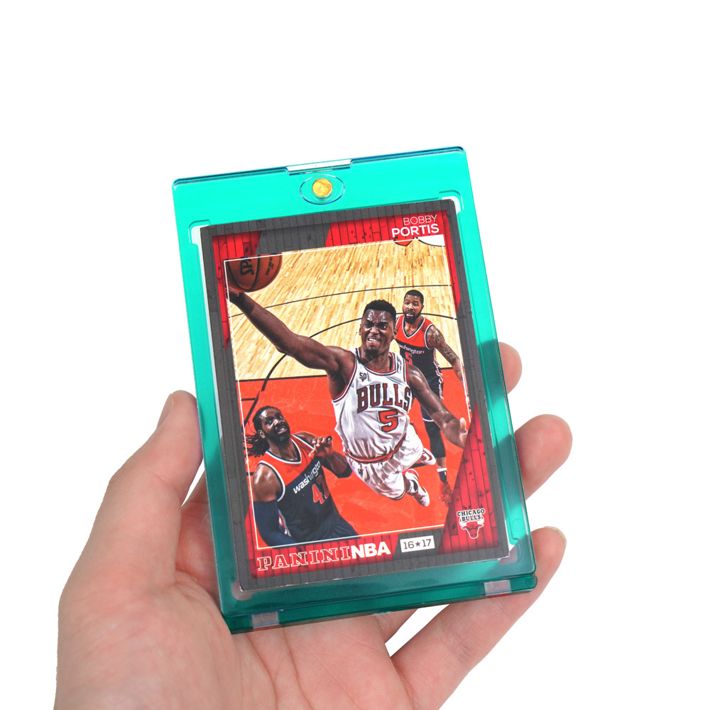In stock wholesale 35PT transparent magnetic card brick for Star Card star card game card collection