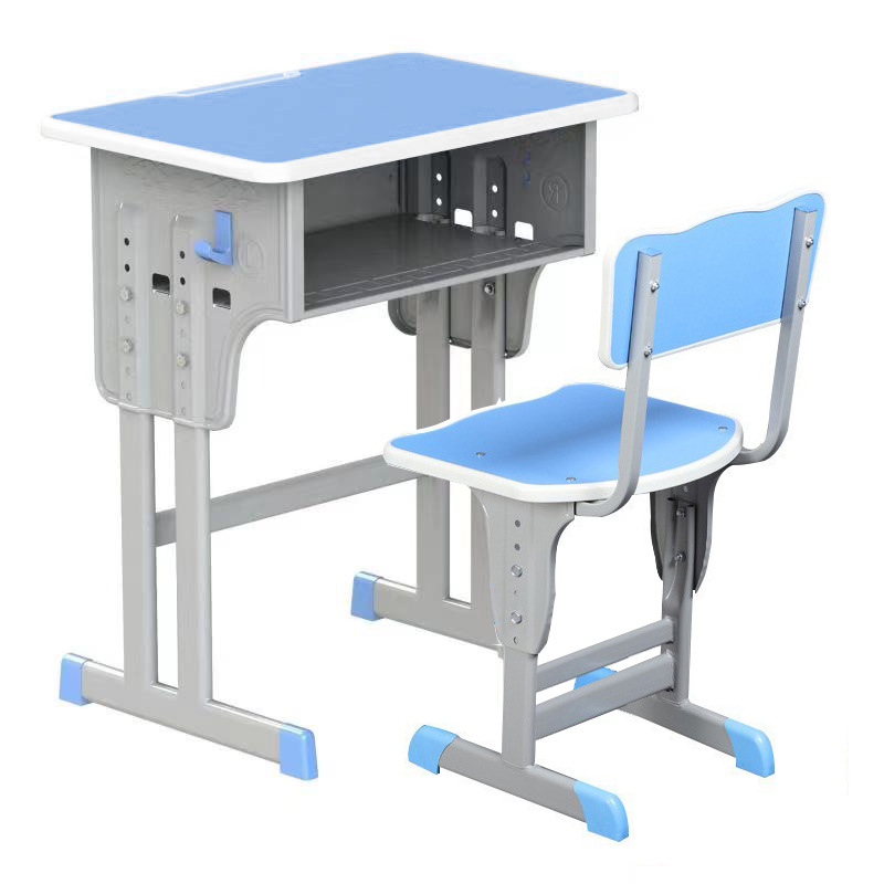 Picture of School Desk and Chair Training Desk Study Desk Children's Desk Single Training Desk Liftable Student Desk and Chair