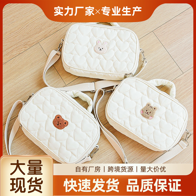 South Korea Ins Mommy Bag Baby's Going-Out Lightweight Handbag Storage Diaper Bag Multi-Functional Crossbody Bag