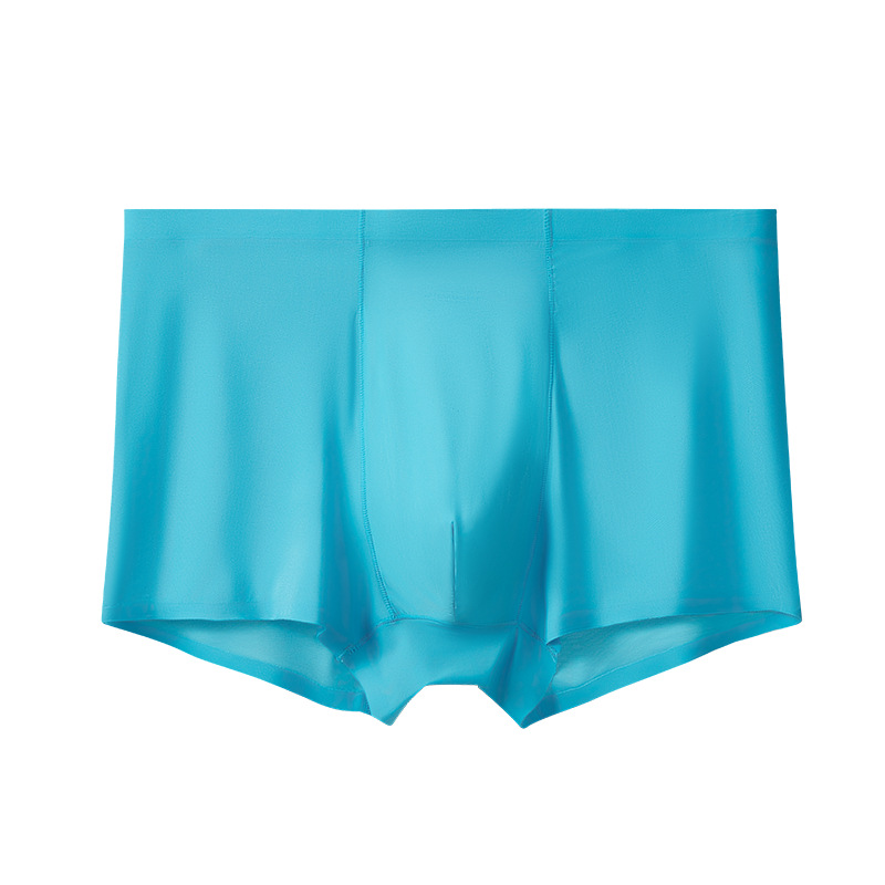 Picture of Men's underwear seamless ice silk underwear men's loose seamless underwear plus size solid color wholesale underwear men's boxers
