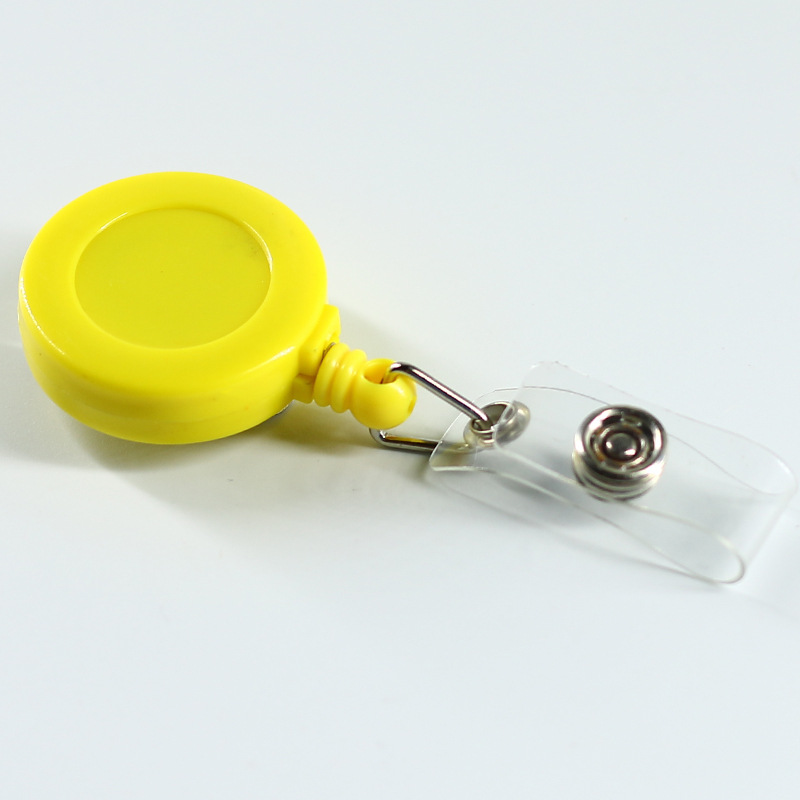 Picture of Cross-Border Retractable Plastic Badge Holder with Retractable Buckle, Id Card Holder with Lanyard, Easy-To-Use Work Badge, Multifunctional