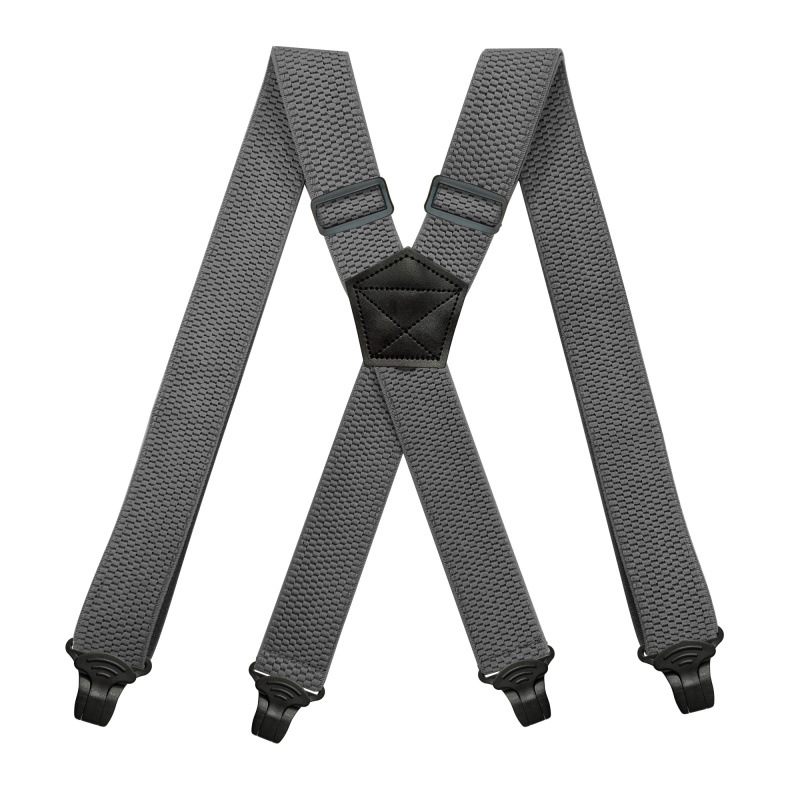 Picture of Dou Meng Cross-Border Supply Unisex Adult 4-Clip Elastic Suspender Clip 3.8cm Corn Pattern Elastic Suspenders