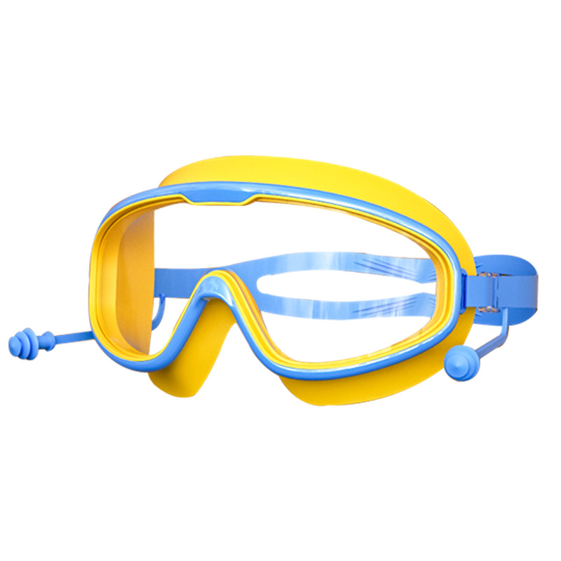 Picture of Factory Direct children's swimming goggles girls boys large frame waterproof anti-fog HD transparent student baby swimming glasses