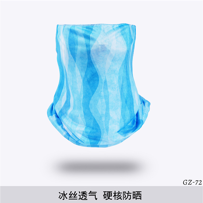 Picture of Outdoor ice silk mask changeable ear scarf men's and women's bicycle riding hood collar sun protection scarf summer