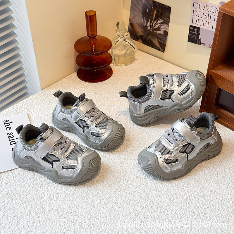 2024 Trendy New Autum Export Kidsren's Sports Shoes for Boys and Girls, Mesh Breathable Casual Drop Shipping