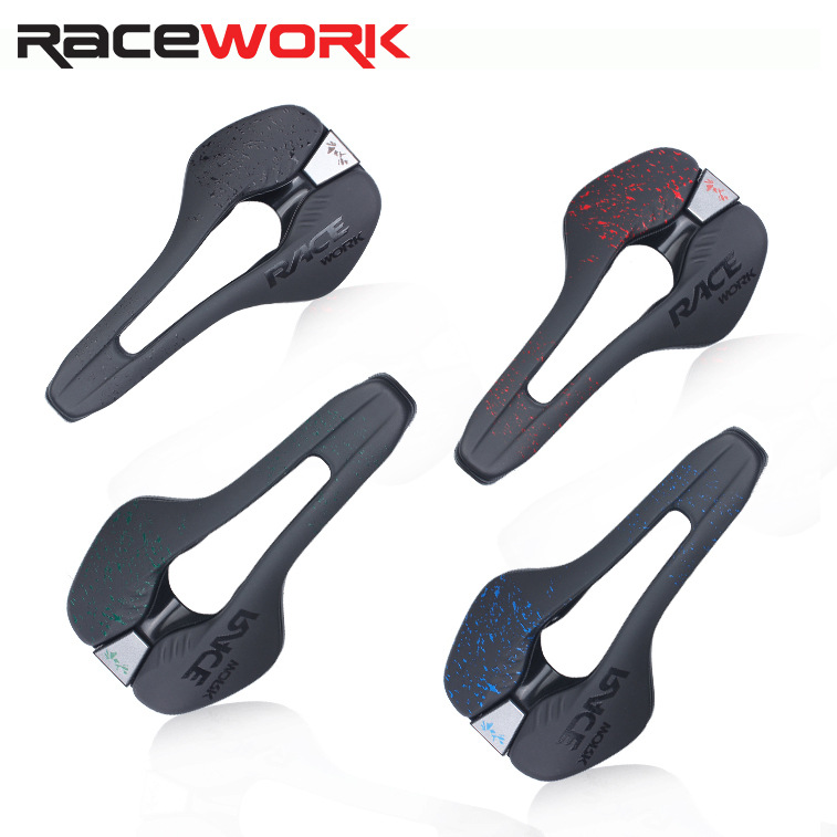 Racework Mountain Road Bicycle Seat Cushion Saddle Cushion Hollow Comfortable Breathable Foldableing Bicycle Seat Bag Shock Absorbin