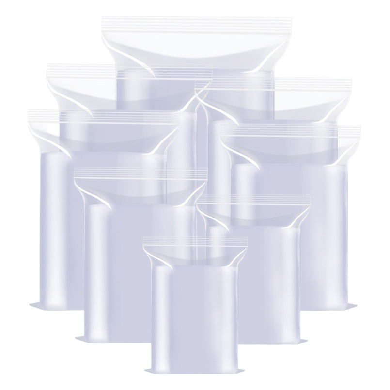 Thickened Transparent Self-sealing Bag Small Plastic Sealed Bag Fresh-keeping Storage Food Sealed Bag Plastic PE Large Packaging Bag