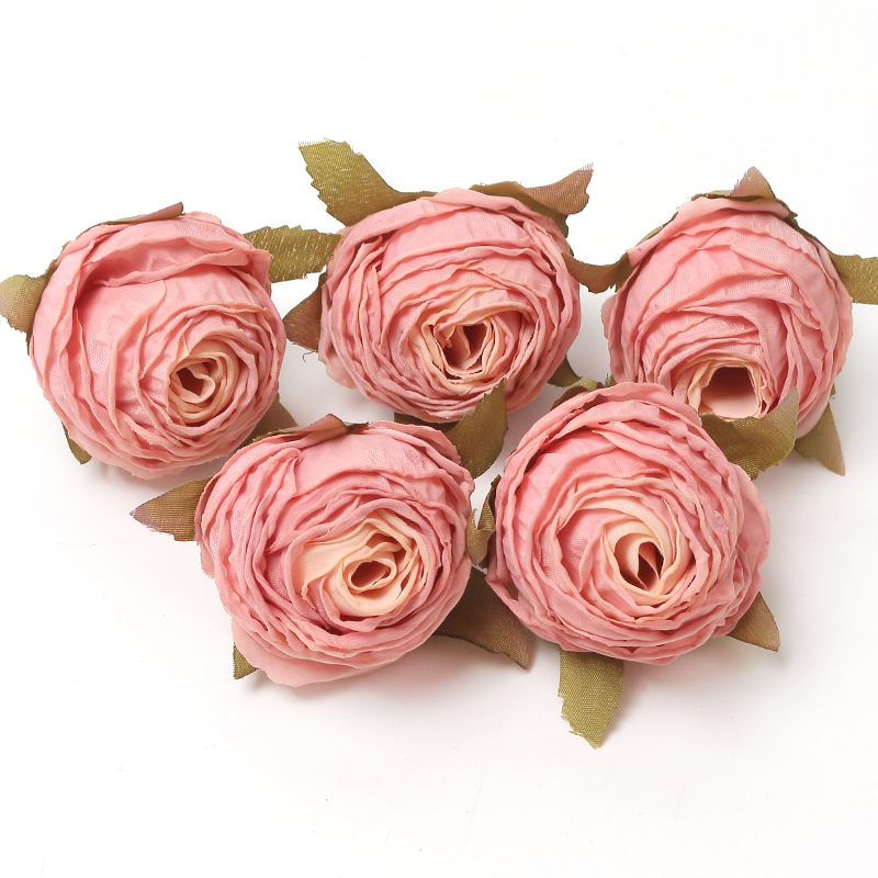 Picture of Pink simulation flower wedding shooting props handmade DIY hair accessories decoration Amazon flower box material