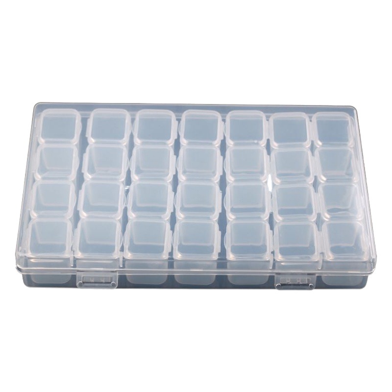 Diamond painting tool storage box 28 grid 12 grid 56 grid 42 grid 64 grid Diamond box Diamond painting point drill pen drill box