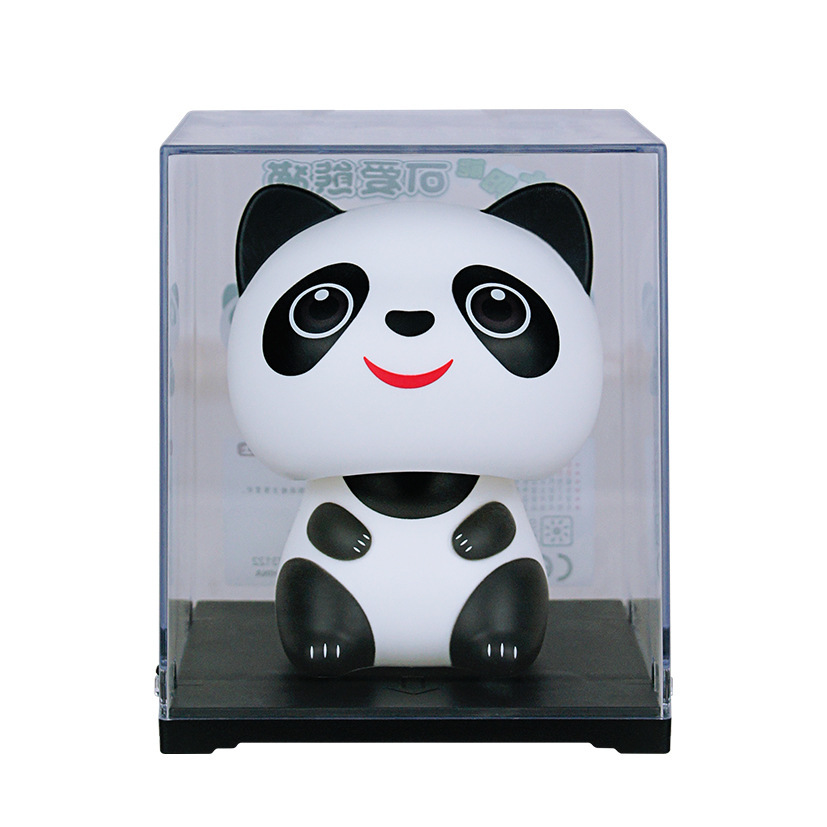 Picture of Solar big head white cat nods lucky cat creative shop opens craft gifts car ornaments cashier