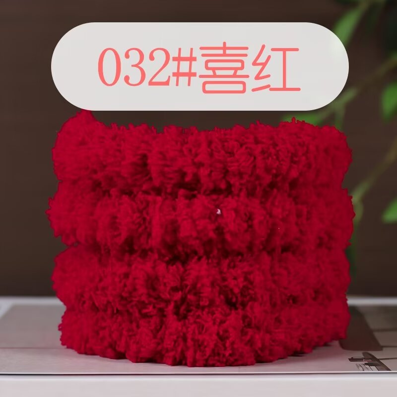 Picture of 15mm coral fleece twist bar super thick super dense handmade diy material bag puppy cat rabbit wool top