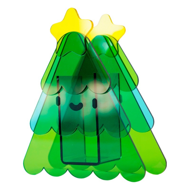 ins style acrylic Christmas vase gift home decoration living room flower arrangement bed & breakfast desktop decoration