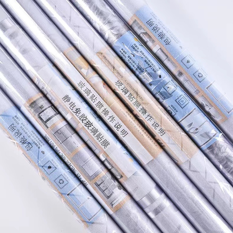 Picture of Cross-border Amazon Plastic Package Small Roll Electrostatic Glue-free Glass Film Toilet Window Anti-peep Heat Insulation Frosted Sticker
