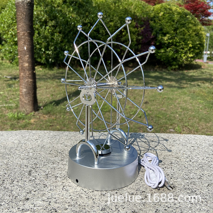 Picture of H818 Golden Ferris Wheel Permanent Motion Instrument Full Metal Frame Sky Instrument Infinite Magnetic Swing Instrument Large Dynamic Ornaments