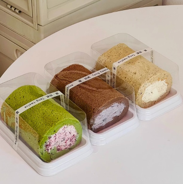 Hani Cake Roll Packaging Box Swiss Roll Mountain Mother Cut and Pack Box Baking Disposable Cake Roll Packaging Box