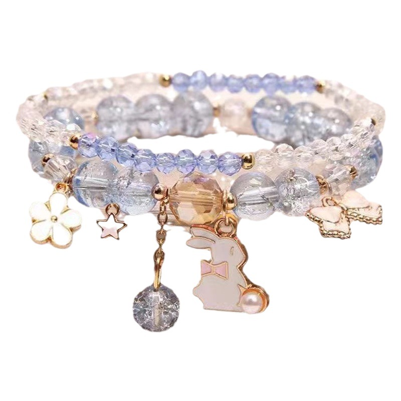 Little Girl Bracelets, Kidsren's Crystal Beaded Bracelets, Cute Girls Princess Bracelets, Jewelry, Student Bracelets