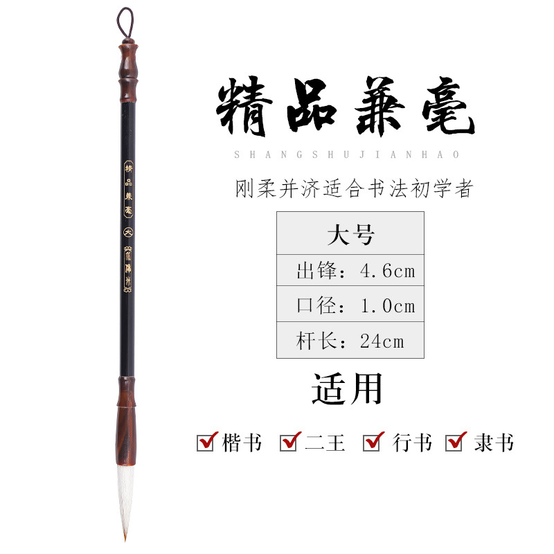 Picture of Biyoumi Langhao Student and Brush Calligraphy Beginner Sheep Hair Brush Wholesale Calligraphy Supplies Special Brush