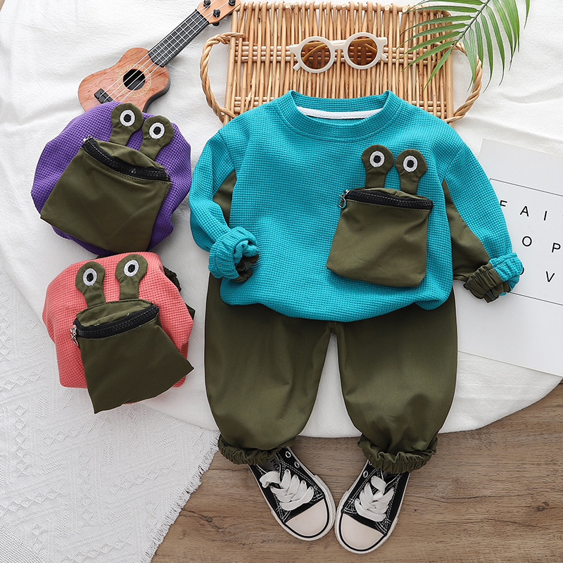 Children's Wear Boys Spring and Autumn suit 2023 Autumn New Boys' Styline Sweatshirt Two-Piece Set Children's Clothes Trendy