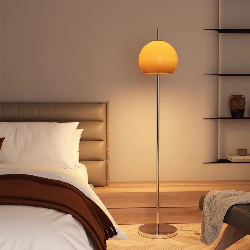 Picture of Glass Bauhaus Antique Floor Lamp Living Room Sofa Side Decorative Lamp Advanced Sense Retro Bedroom Vertical Lamp