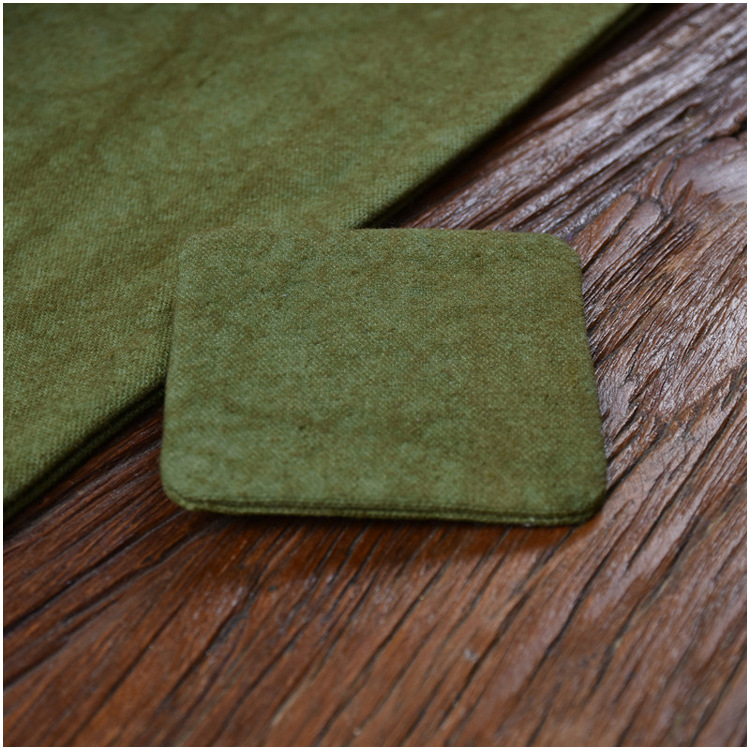 Picture of Handmade tie-dyed small tea mat solid color double-layer small tea shop high-end waterproof new Chinese Zen tea tray mat teapot mat small