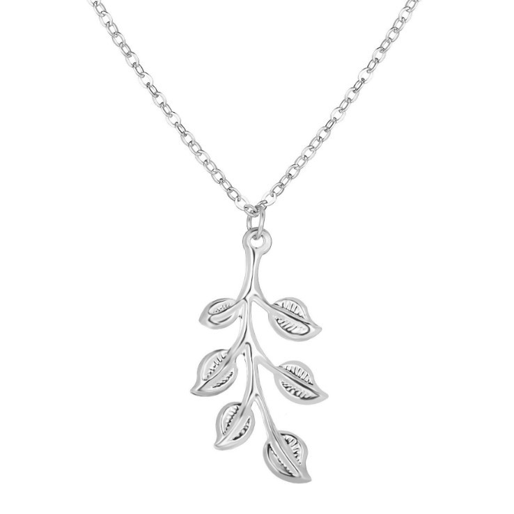 Picture of C177 European and American explosions cross-border new Leaf long retro simple temperament trend necklace jewelry