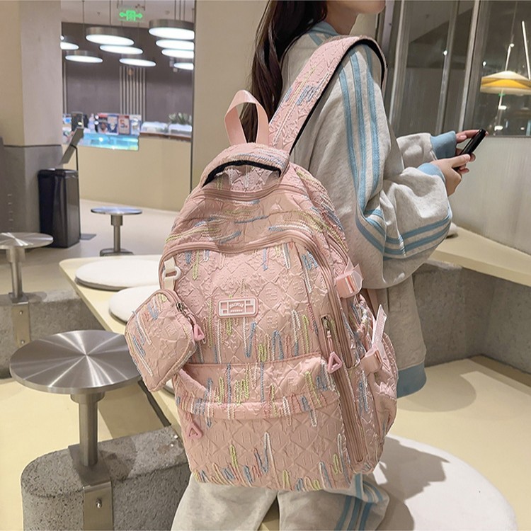 Picture of New Arrival Multi-functional Backpack Korean Style Mori Style Schoolbag for Female Students Outdoor Casual All-match Lightweight Large Capacity Backpack