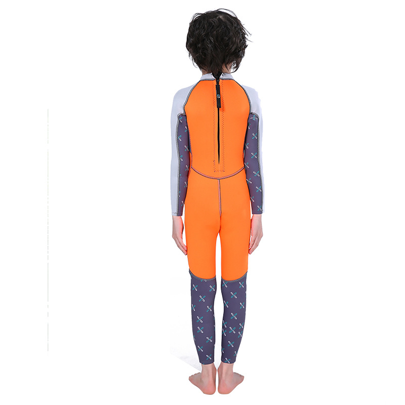 Picture of 3mm children's wetsuit slinx warm one-piece Children's swimsuit boy's diving suit children's surfing jellyfish suit