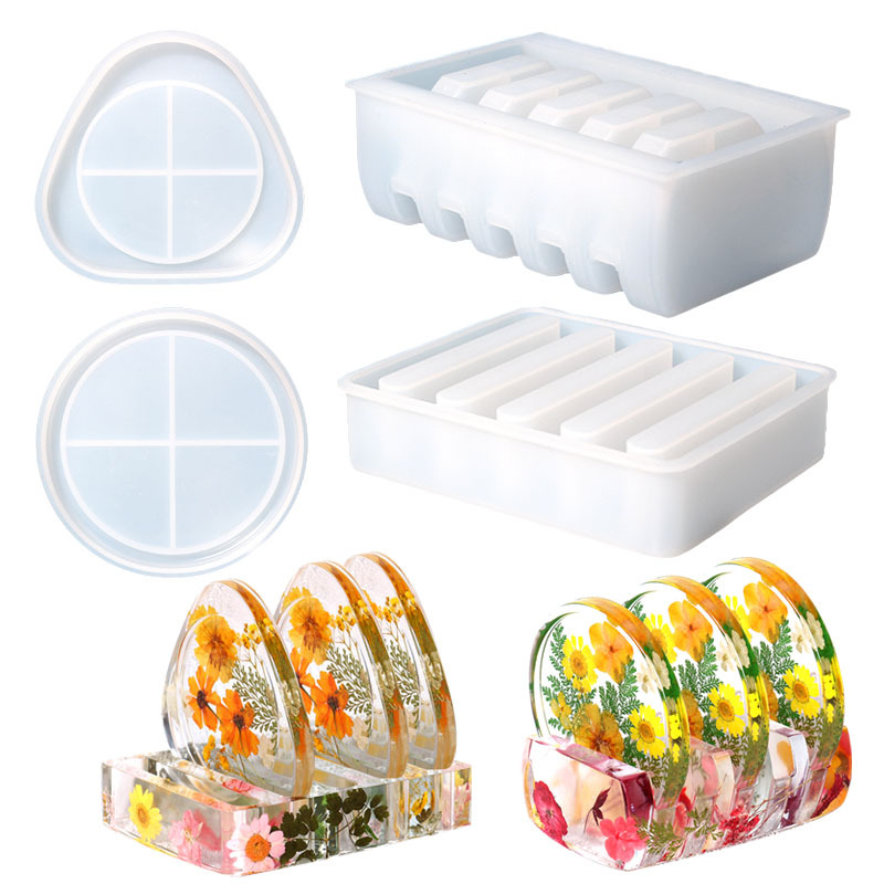 Triumphant diy coaster plate dripping mold cup holder storage silicone mold ins cross-border exclusive