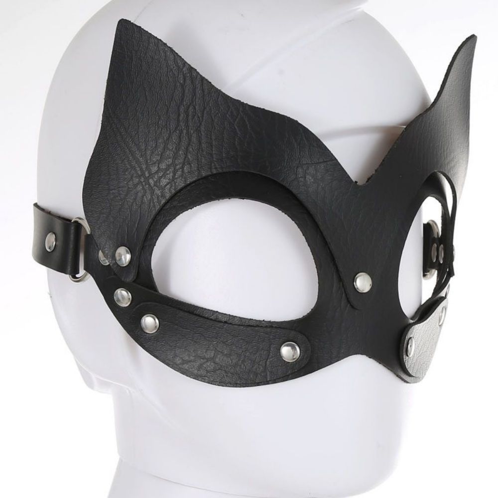 Picture of Cross-Border Sm Adult Toys Nightclub Party Performance Mask Leather Sexy Cat Female Mask Accessories One Piece Available for Wholesale