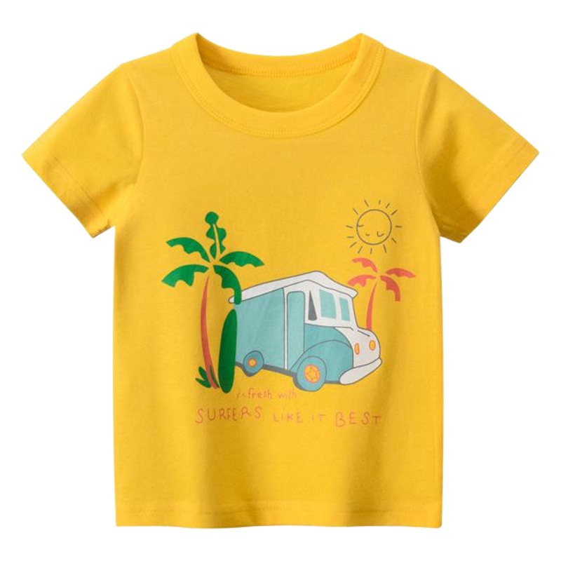 27Kids Brand Kidsren's Clothing 2025 Summer Korean Style Kidsren's Short-Sleeved T-Shirt Stall Boy Baby Clothes Drop Shipping