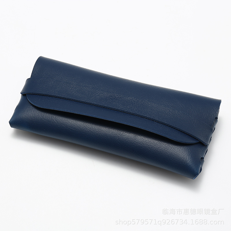 Picture of Factory Batch Glasses Case in stock New Single Nail Leather Sunglasses Bag Hand-woven Sunglasses Box Printable LOGO
