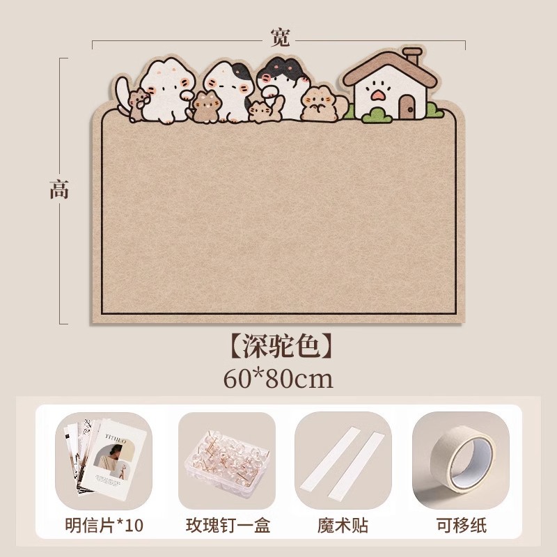 Picture of Photo wall felt wall stickers felt board display wall creative photo album wall wall decoration cork wall board honor wall photo