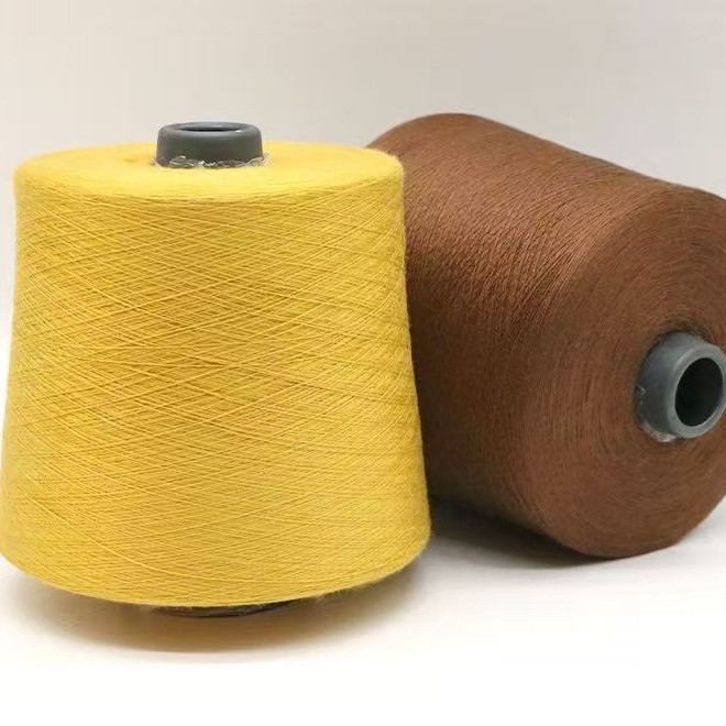 28S/2 high elasticity core spun yarn 50% viscose 22% nylon 28% PBT international popular color dyeing order quality