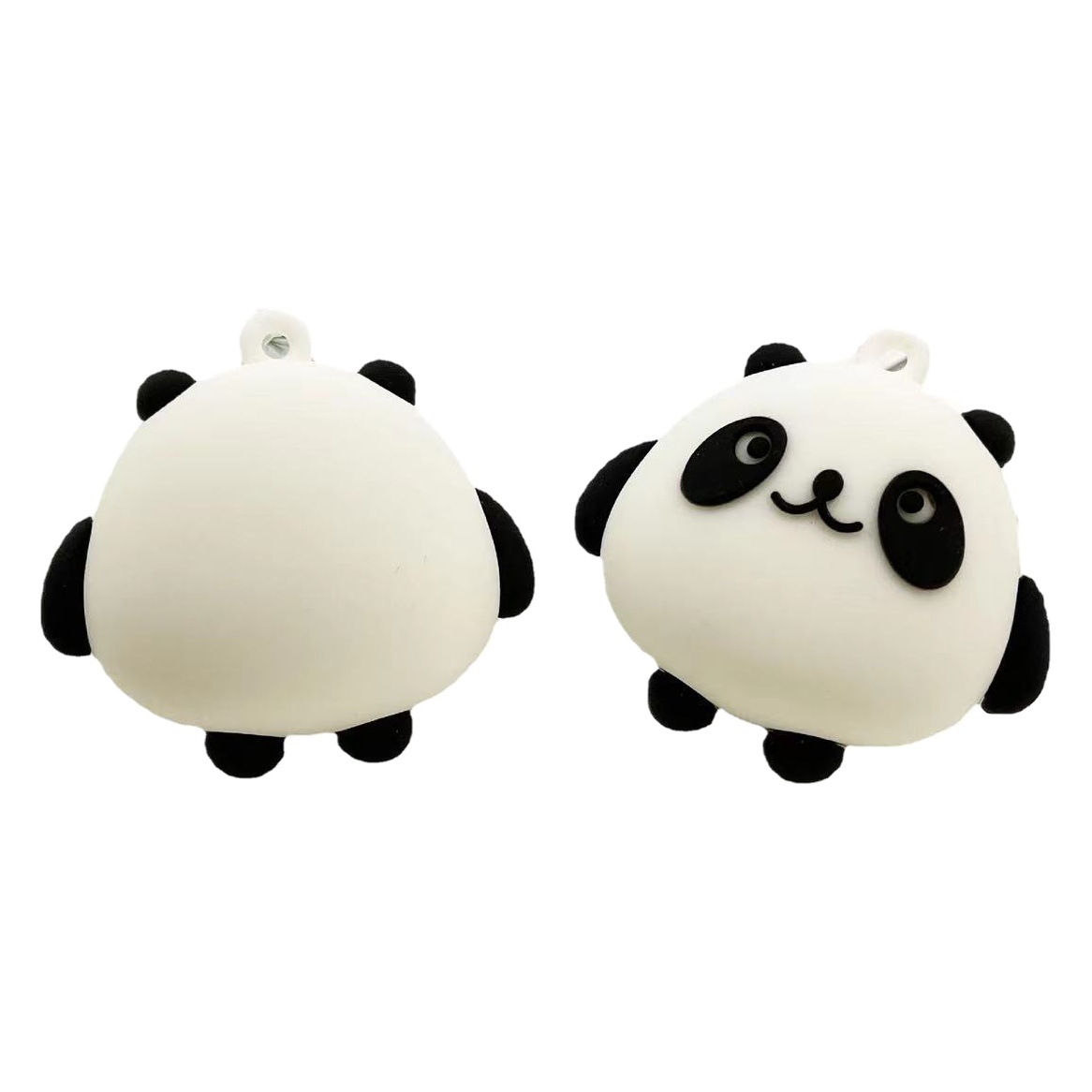 Creative simulation cute panda key chain PVC soft rubber bag pendant travel gifts souvenirs gifts wholesale