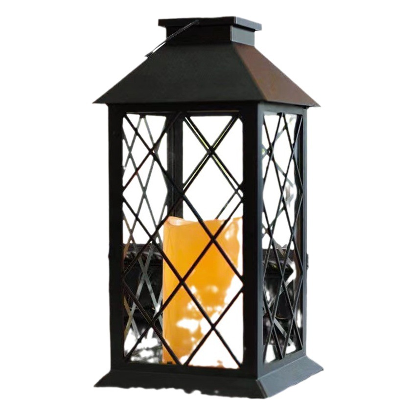 Picture of Amazon retro outdoor solar candle wind lamp garden lawn Villa decoration landscape lamp