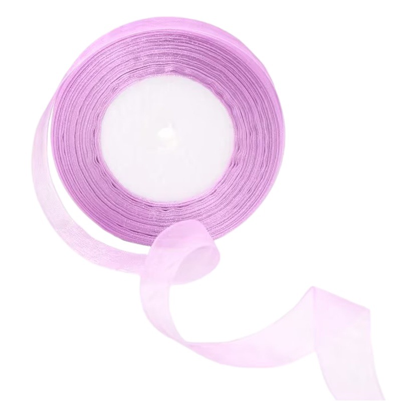 2cm Hook Hat Ribbon Gauze Ribbon Ribbon Gift Gift Packaging Handmade DIY Woven Material Chiffon Gauze Ribbon