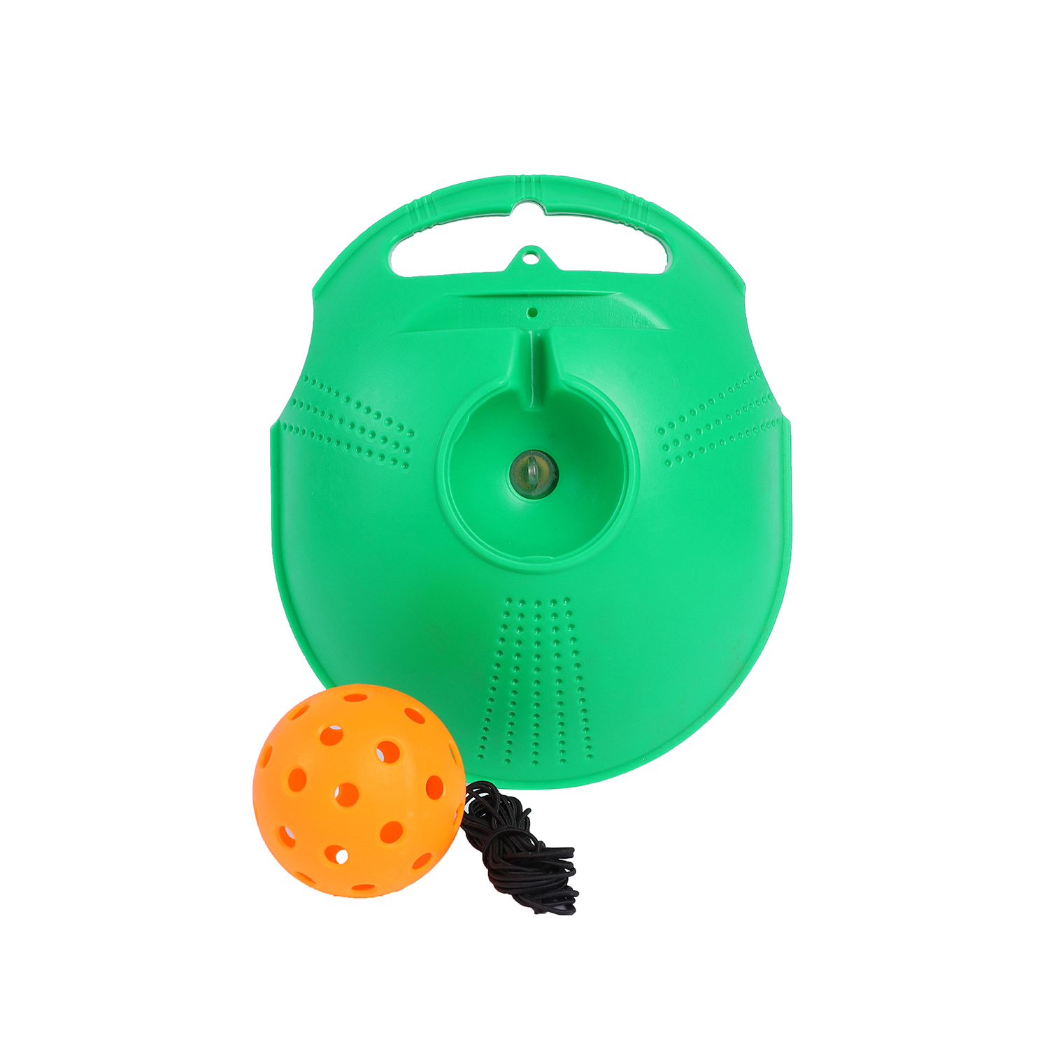 Picture of Pick ball trainer training base 40 holes high elastic plastic hole ball beginners practice Pickleball